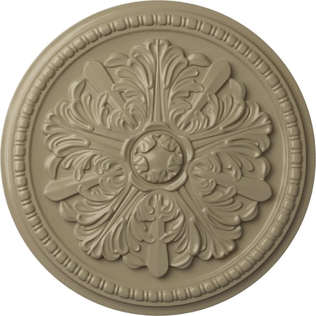 Ekena Millwork Swindon Ceiling Medallion (Fits Canopies up to 2 7/8"), Hnd-Painted Gobi Desert, 16 7/8"OD x 1 1/2"P CM16SWGDF